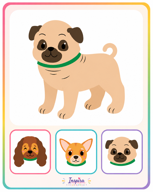 ¿De quién es esta cabeza? | Juego de asociación de animales