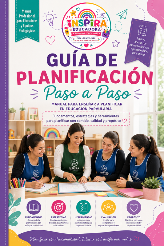GUIA DE PLANIFICACION PASO A PASO EDUCACION PARVULARIA