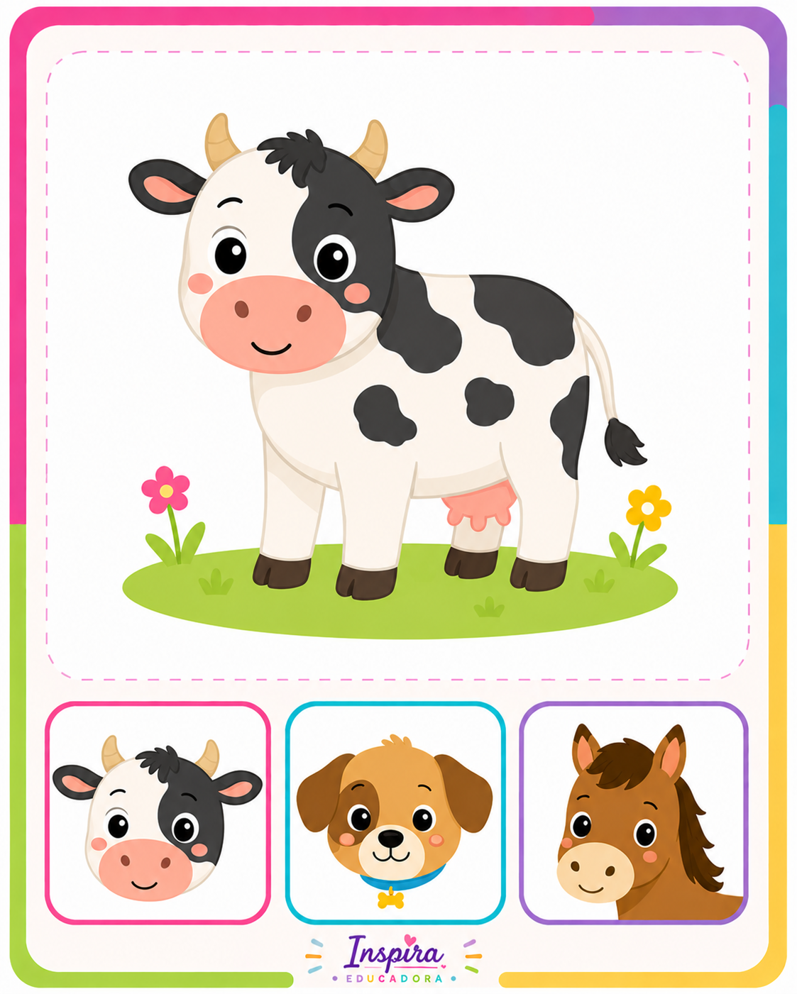 ¿De quién es esta cabeza? | Juego de asociación de animales